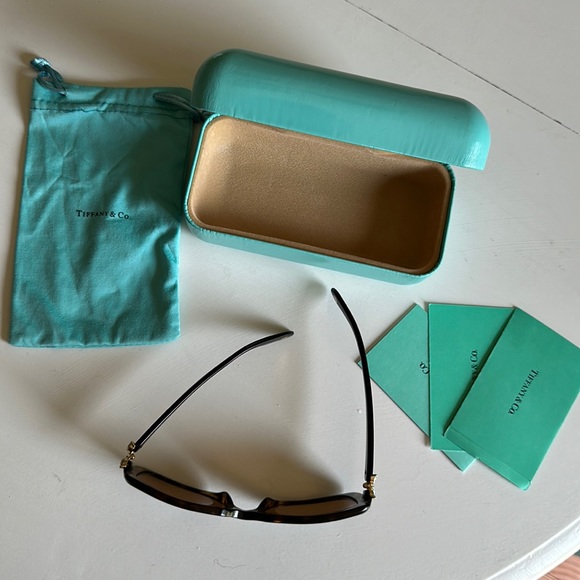 Tiffany & Co. Tortoise Sunglasses with Dark Brown Lenses - Picture 8 of 11